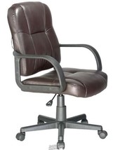 Comfort Products-Relaxzen Bonded Leather Massage Task Chair, Brown Office Desk - £68.25 GBP