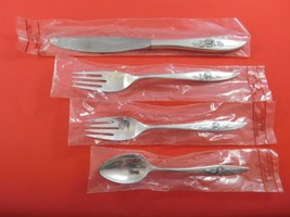 Belle Rose by Oneida Sterling Silver Regular Size Place Setting(s) 4pc New - £186.95 GBP