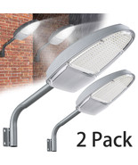 2 Packs Outdoor 144 Led Wall Street Light Waterproof Dusk To Dawn Sensor... - £102.55 GBP