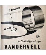 1954 Vandervell Bearings Bushings Import Advertisement Autocar Automobil... - $35.07 CAD