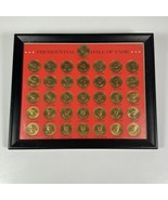 The Franklin Mint 1968 Presidential Hall Of Fame Collector&#39;s Set 36 bras... - $54.31 CAD