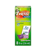 2 Bottles Zyrtec 24 Hour Children&#39;s Allergy Syrup,*07/2025*8 floz - $23.22 CAD