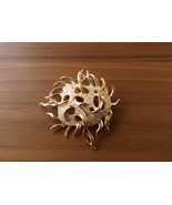 1970 Sarah Coventry Gold Sea Urchin Brooch - $63.13 CAD
