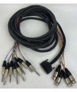 Male 12 Pin AES EBU  + 4 x XLR 3 Pin Female to 8 x 1/4&quot; Mono Jack Snake ... - $1,452.67 MXN