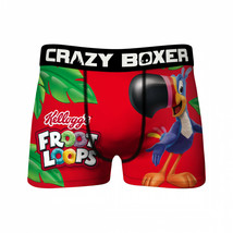 Crazy Boxers Kellogg&#39;s Froot Loops Toucan Sam Boxer Briefs Red - £17.36 GBP