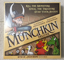 Steve Jackson Games Munchkin Deluxe Board Game SJG1483: Brand New Factory Sealed - £16.35 GBP