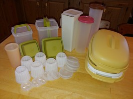Vtg Lot Of TUPPERWARE-GREAT CONDITION-CLEAN-MANY Barely USED-38 Pc Incl.Lids - £34.79 GBP