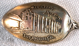 Miniature Sterling Silver Spoon Souvenir San Gabriel Mission Los Angeles... - $25.99