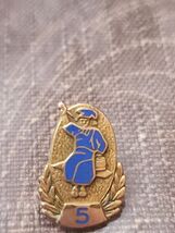 Vintage Dutch Boy Paint 5 Years Of Employment Gold Filled Lapel Pin - $12.86