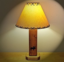 Lodge Cabin Decor Table Lamp...The Moose River Table Lamp with a 14&quot; Shade - £141.09 GBP