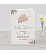 Digital Baby Shower Invitation Editable Card Boho Printable Download - $1.73