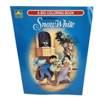 Vintage 1994 Disney Snow White And The Seven Dwarfs Big Coloring Book Never Used - £21.66 GBP
