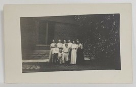 Victorian Women Children Posing for Photo in Garden c1910 rppc Postcard R8 - $6.95