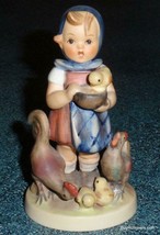 &quot;Feeding Time&quot; Goebel Hummel Figurine #199/0 TMK4 Cute Collectible Xmas Gift! - £73.65 GBP