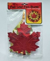 2003 Beistle Fall Leaf Fan-Burst 15&quot; New In Packaging - $9.99