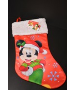 Disney Mickey Mouse Red 16&quot; Christmas Stocking Holiday Kids Baby Toddler... - $15.03 CAD