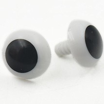 Fujiyuan Black 100 Sets Plastic Safety Solid Eyes for Bear Doll Animal P... - $9.07