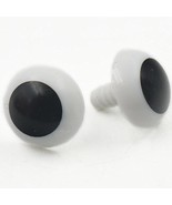 Fujiyuan Black 100 Sets Plastic Safety Solid Eyes for Bear Doll Animal P... - $170.02 MXN