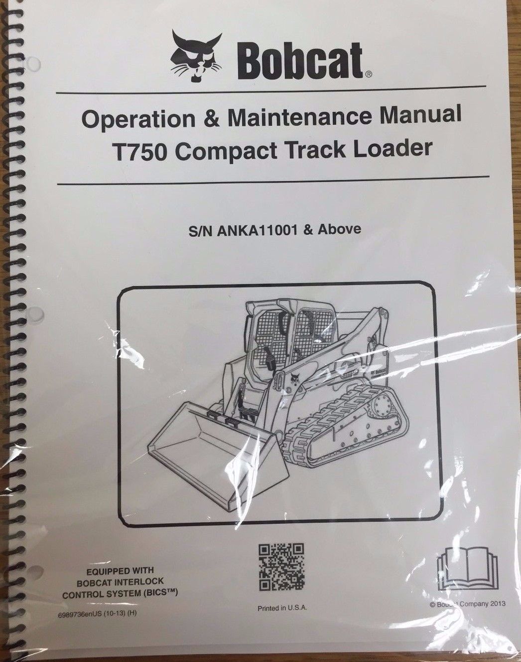 Primary image for Bobcat T750 Track Loader Operation & Maintenance Manual Owner's 1 # 6989736 