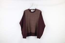 Vintage 90s Streetwear Womens Medium Distressed Wool Blend Knit Sweater ... - $33.62