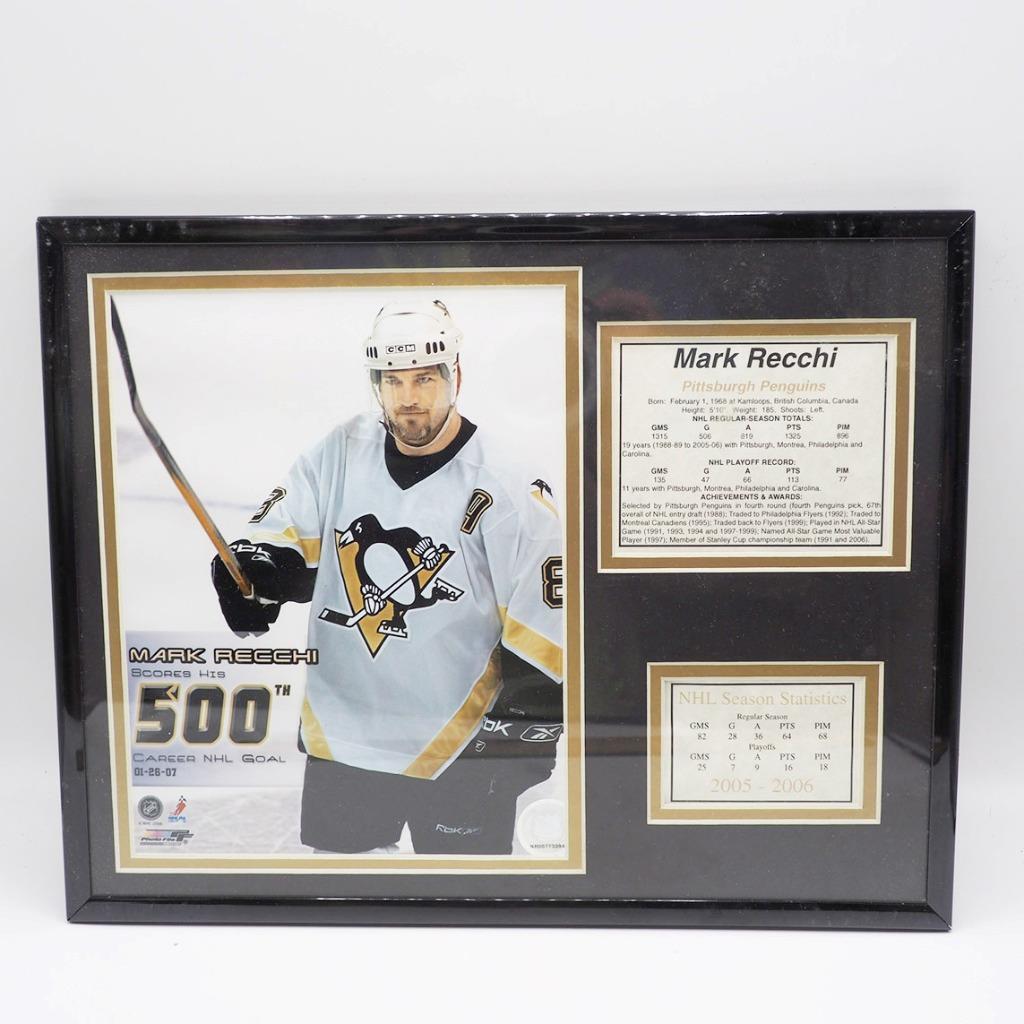 Primary image for Pittsburgh Penguins NHL Hockey Photo Marck Recchi 500th Goal 2007