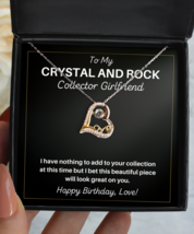 Crystal And Rock Collector Girlfriend Necklace Birthday Gifts - Love Pendant  - £40.05 GBP