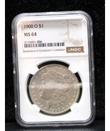 Antique Coin 1900 O $1 Morgan Silver Dollar NGC MS-64 - $175.55 CAD