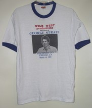 George Strait Concert T Shirt Vintage 1982 Fresno California Hacienda In... - £197.53 GBP
