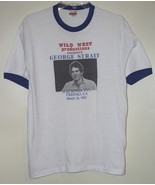 George Strait Concert T Shirt Vintage 1982 Fresno California Hacienda In... - £196.17 GBP