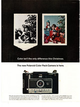 1963 Polaroid Color Pack Camera Land Automatic 100 Christmas Photo Print Ad - £7.74 GBP