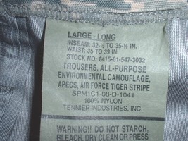 USAF US Air Force APECS goretex (TM) trousers, Large-Long, Tennier 2008 - £59.81 GBP