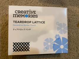 Creative Memories Teardrop Lattice Decorative Border Punch RARE Paper Punch - $46.46