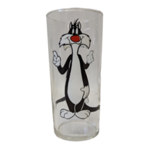 Vintage 1973 &#39;SYLVESTER&#39; Looney Toons PEPSI Drinking Glass Cup (White Lettering) - £11.96 GBP