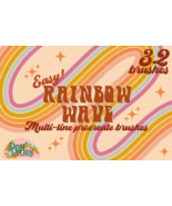 Rainbow Wave Procreate Brush Set - €10,23 EUR