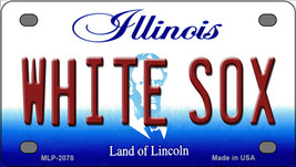 Whitesox Illinois Novelty Mini Metal License Plate Tag - £11.76 GBP