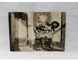 Early 1900s Boy On Chair With Doll Toy Photograph 3&quot; X 2&quot; - $39.59