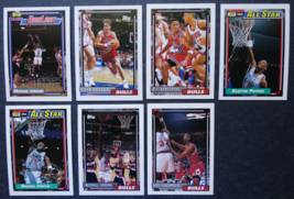 1992-93 Topps Series 1 Chicago Bulls Team Set Of 7 Basketball Cards - £11.85 GBP