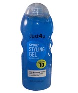 Just4u Sport Styling Gel 20oz-Hold Level 10-All Hair Types-Condition/Res... - $273.41 MXN