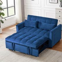 Velvet Convertible Sofa Bed: 3-in-1 Sleeper - $367.99