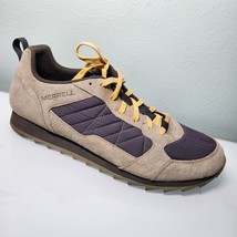 Merrell Men&#39;s 14 Running Shoe Alpine Training Sneaker Beige Blue Suede L... - £39.08 GBP