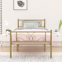 Weehom Twin Size Bed Frame,Weehom Metal Platform Bed Mattress Foundation/Box - £80.98 GBP