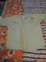 Columbia PFG Shirt L Mens Super Bahama Omni-Shade Button Up Short Sleeve... - £20.24 GBP