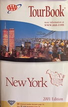 AAA New York TourBook Travel Guide Book 2001 Edition Twin Towers Cover - £6.47 GBP