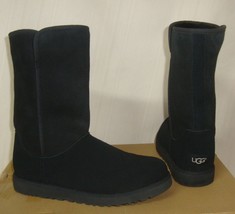 UGG Black Michelle Suede Sheepskin Boots Women Size US 6 NEW, No Box #1013462 - £87.04 GBP