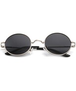 Mens Round Polarized Circle Sunglasses Hippie Retro Small Vintage Style ... - $266.33 MXN