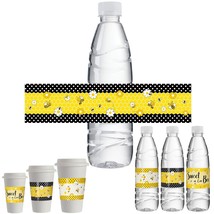 30 Pack Bee Party Water Bottle Labels Bee Party Decorations Bee Birthday Waterpr - £10.19 GBP
