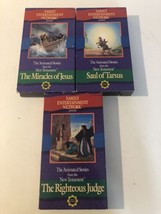 Family Entertainment Network Lot Of 3 VHS Tapes Miracles Of Jesus Saul O... - £7.76 GBP