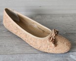 Neiman Marcus Womens Sidney Natural Cork Ballet Flats Shoes Size 7.5 M B... - $47.41