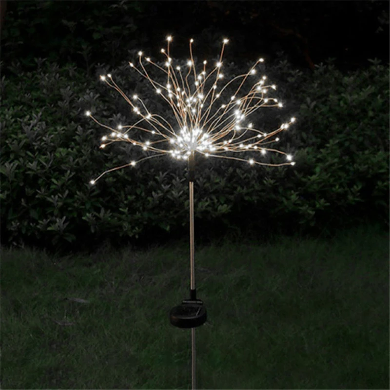 Solar Firework Lights Decoration Solar Garden Fairy Lights Waterproof DIY Dandel - £50.63 GBP