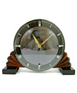 Art Deco 1930s English Wood Table Clock - $1,738.80 MXN